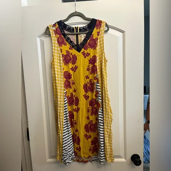 Matilda Jane Yellow and Red Sleeveless Sundress - Picture 1 of 2